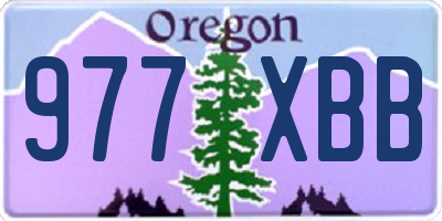 OR license plate 977XBB