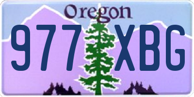 OR license plate 977XBG
