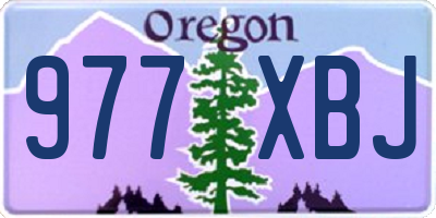 OR license plate 977XBJ