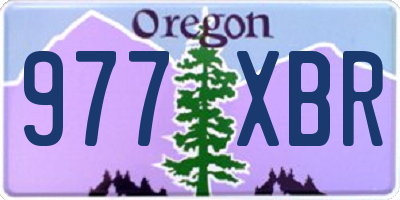 OR license plate 977XBR