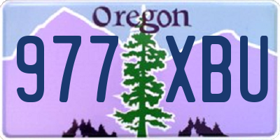 OR license plate 977XBU