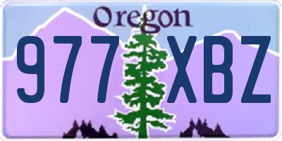 OR license plate 977XBZ