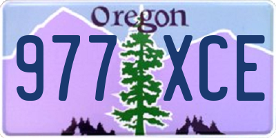 OR license plate 977XCE