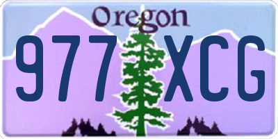 OR license plate 977XCG