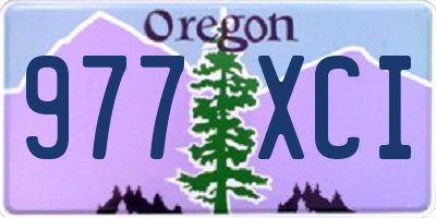 OR license plate 977XCI
