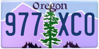 OR license plate 977XCO