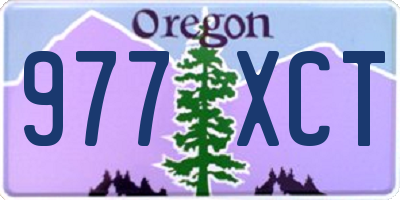 OR license plate 977XCT