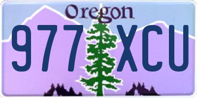 OR license plate 977XCU