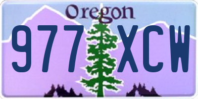 OR license plate 977XCW