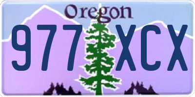 OR license plate 977XCX