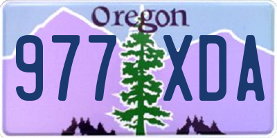 OR license plate 977XDA
