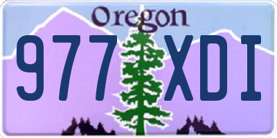 OR license plate 977XDI