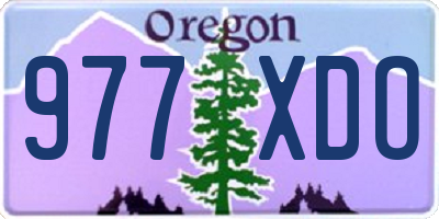 OR license plate 977XDO