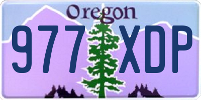 OR license plate 977XDP