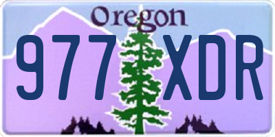 OR license plate 977XDR