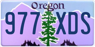 OR license plate 977XDS