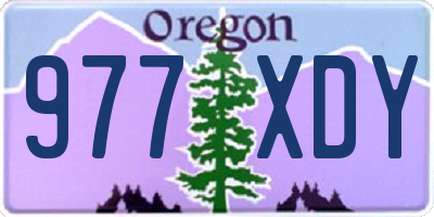 OR license plate 977XDY