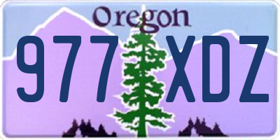 OR license plate 977XDZ