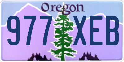OR license plate 977XEB