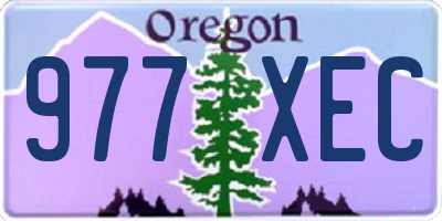 OR license plate 977XEC