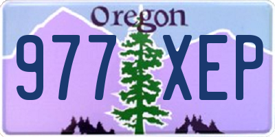 OR license plate 977XEP