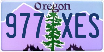 OR license plate 977XES
