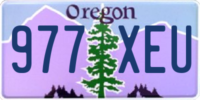 OR license plate 977XEU