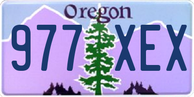 OR license plate 977XEX