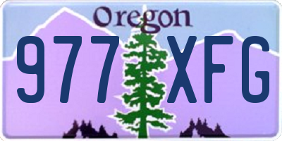 OR license plate 977XFG