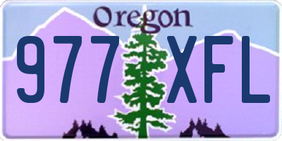 OR license plate 977XFL