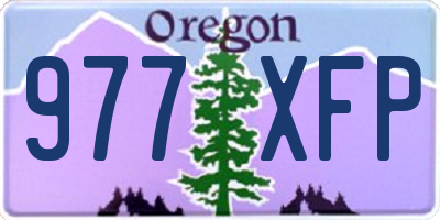 OR license plate 977XFP