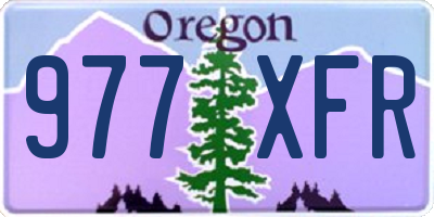 OR license plate 977XFR