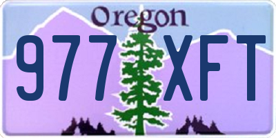OR license plate 977XFT