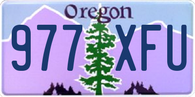 OR license plate 977XFU