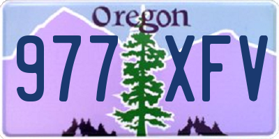 OR license plate 977XFV