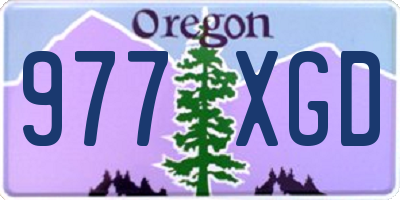 OR license plate 977XGD
