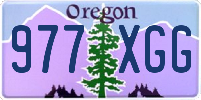 OR license plate 977XGG