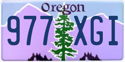 OR license plate 977XGI