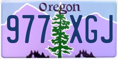 OR license plate 977XGJ