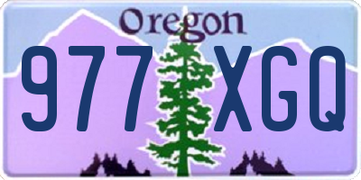 OR license plate 977XGQ