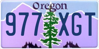 OR license plate 977XGT