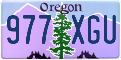 OR license plate 977XGU