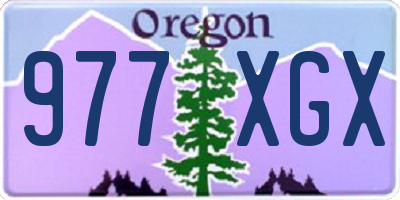 OR license plate 977XGX