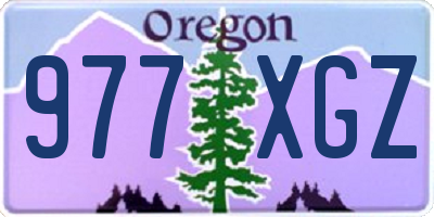 OR license plate 977XGZ