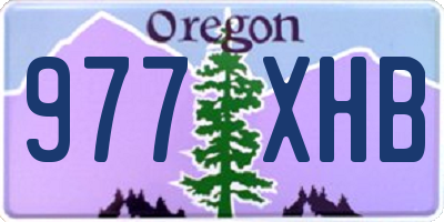 OR license plate 977XHB