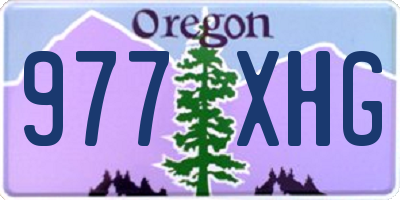 OR license plate 977XHG