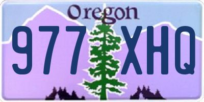 OR license plate 977XHQ