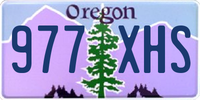 OR license plate 977XHS