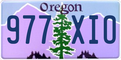 OR license plate 977XIO