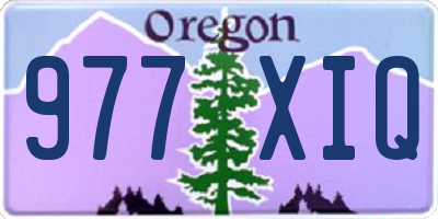 OR license plate 977XIQ